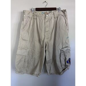 Vintage Y2K Coogi Australia Cargo Shorts Men's 40 Beige Outdoors 100% Cotton VTG
